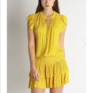 Current Air Striped Pleated Dress